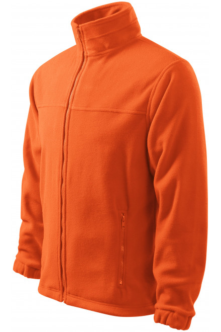 Muška flisova jakna, naranča, muške sweatshirty