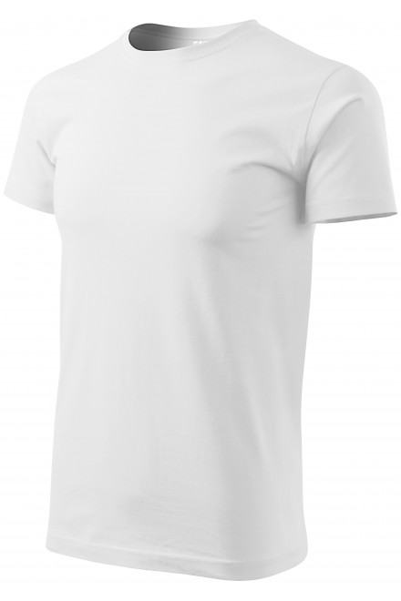 Muška jednostavna majica, bijela, majice bez tiska