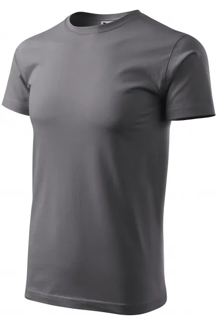 Muška jednostavna majica, čelično siva