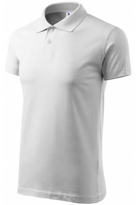 Muška jednostavna polo majica, bijela, majice s kratkim rukavima