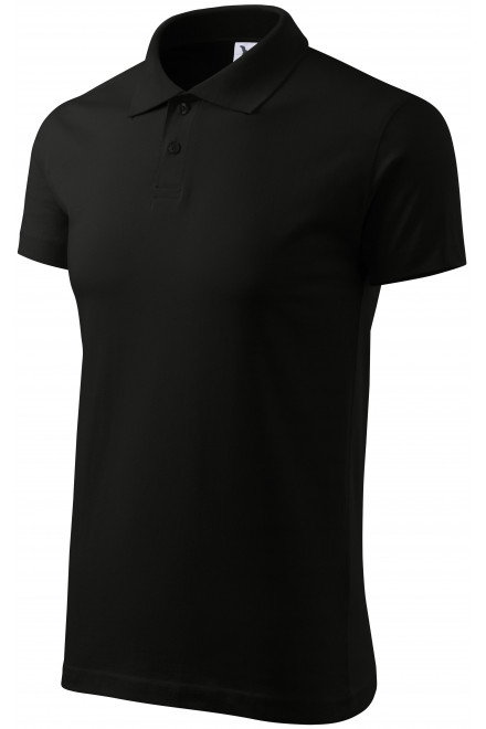 Muška jednostavna polo majica, crno, muške majice
