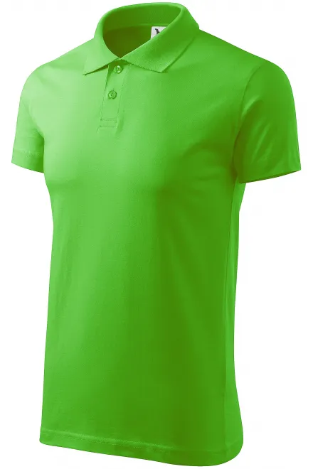Muška jednostavna polo majica, jabuka zelena