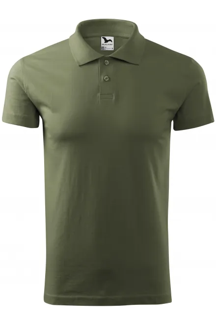 Muška jednostavna polo majica - khaki, L