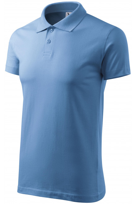 Muška jednostavna polo majica, plavo nebo, pamučne majice