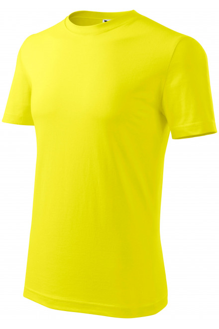 Muška klasična majica, limun žuto, muške majice