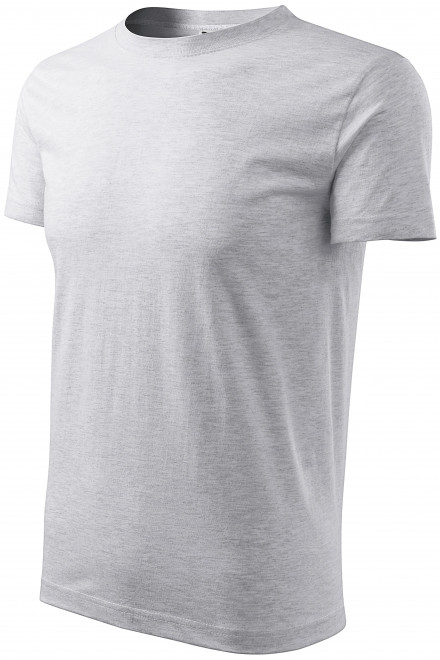 Muška klasična majica, svijetlo sivi mramor, sive majice