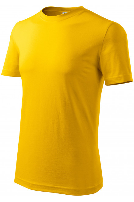 Muška klasična majica, žuta boja, jednobojne majice