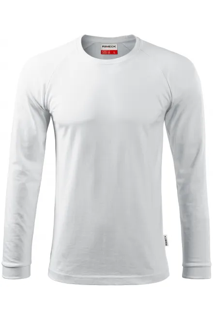 Muška kontrastna majica dugih rukava - bijela, L