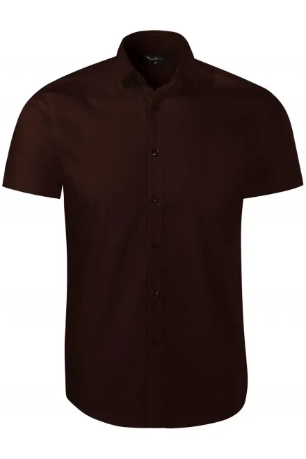 Muška košulja - Slim fit - kava, M