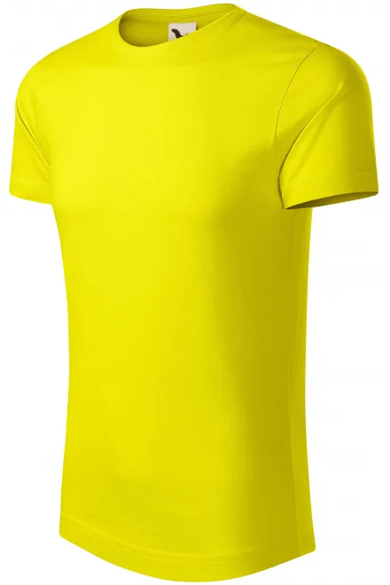 Muška majica od organskog pamuka, limun žuto