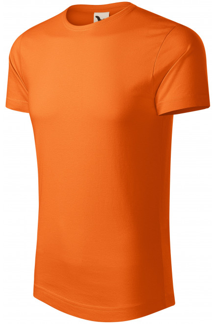 Muška majica od organskog pamuka, naranča, majice za tisak