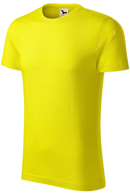 Muška majica, teksturirani organski pamuk, limun žuto