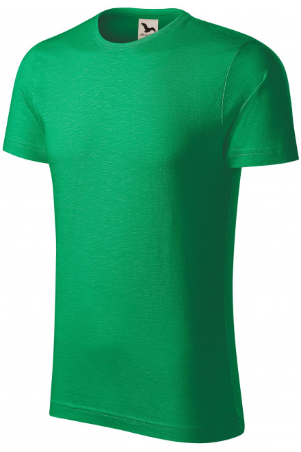 Muška majica, teksturirani organski pamuk, trava zelena, pamučne majice