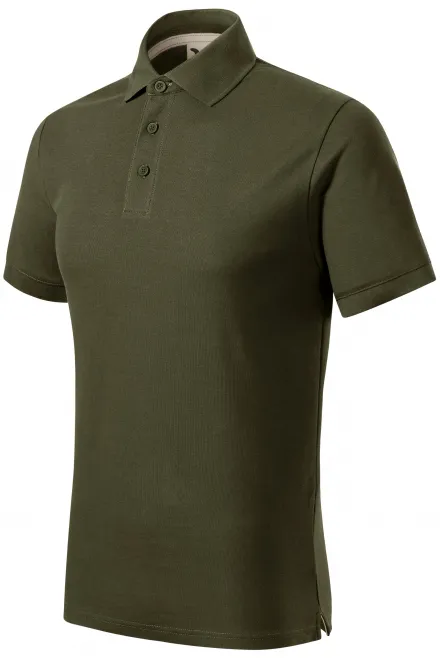 Muška polo majica od organskog pamuka, military