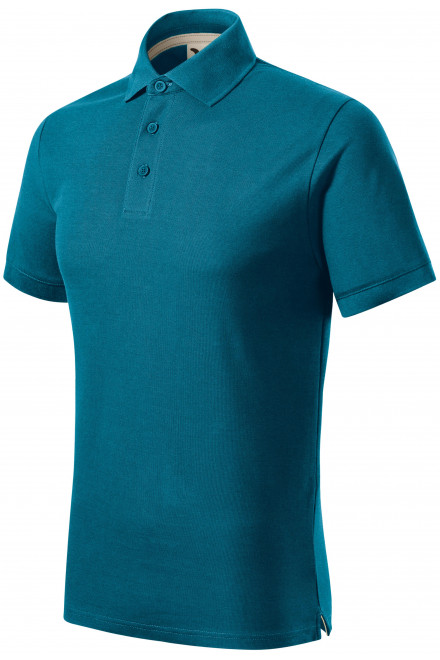 Muška polo majica od organskog pamuka, petrol blue, majice s kratkim rukavima