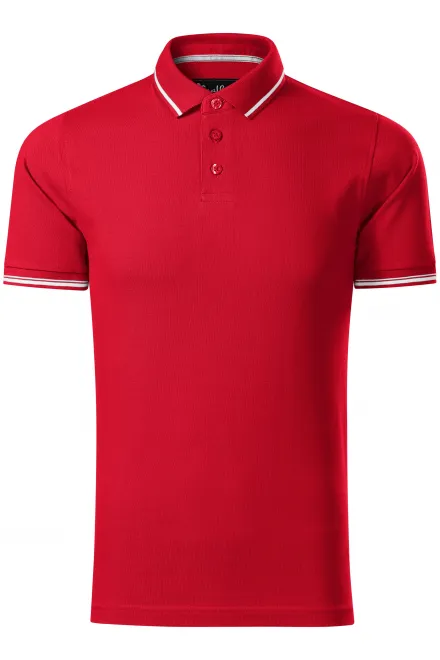 Muška polo majica s kontrastnim detaljima - formula red, 2XL