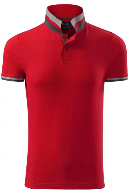 Muška polo majica s ovratnikom gore - formula red, L
