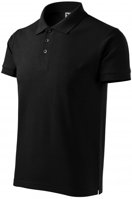 Muška polo majica u teškoj kategoriji, crno, muške polo majice