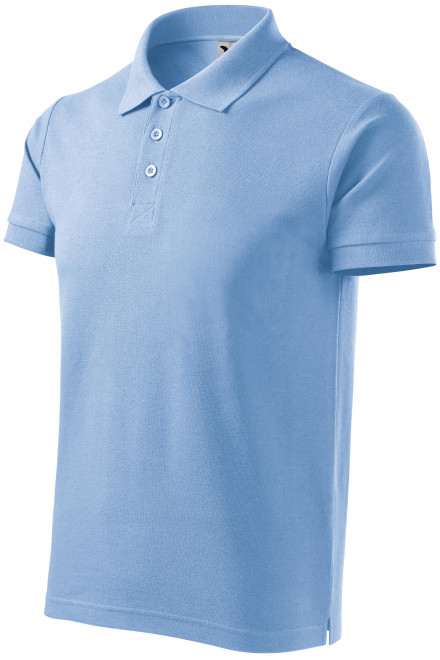 Muška polo majica u teškoj kategoriji, plavo nebo, majice s kratkim rukavima