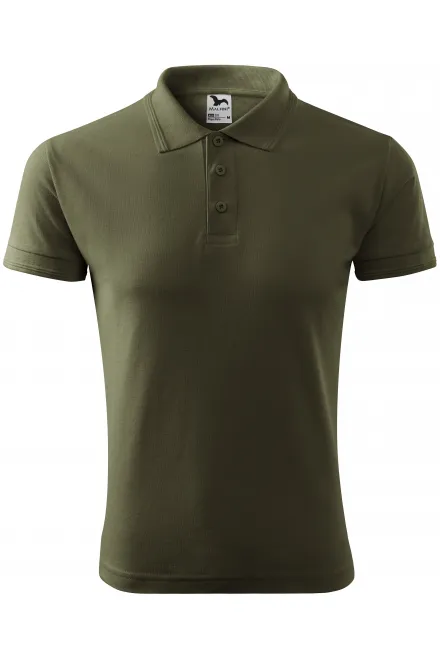 Muška široka polo majica - military, M