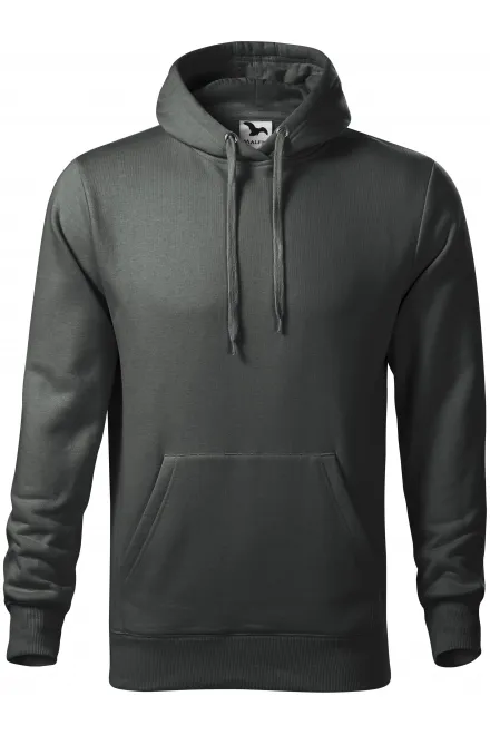 Muška trenirka s kapuljačom bez patentnog zatvarača - tamni škriljevac, M