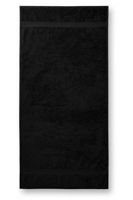 Pamučni ručnik velike težine, 70x140cm, crno