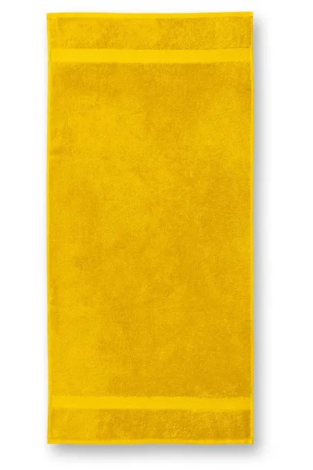Pamučni ručnik velike težine, 70x140cm, žuta boja