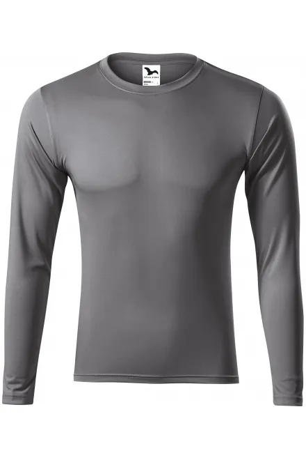 Sportska majica dugih rukava - čelično siva, XS