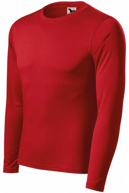 Sportska majica dugih rukava, crvena, majice s dugim rukavima