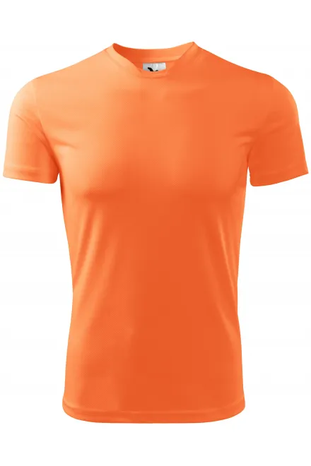 Sportska majica za djecu - neonska mandarina, 134 cm / 8 godina