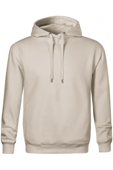 Udobna muška majica s kapuljačom - ledeno siva, M