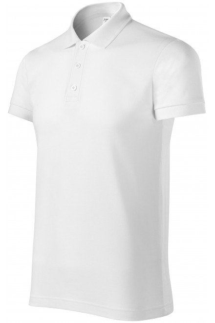 Udobna muška polo majica, bijela