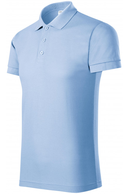 Udobna muška polo majica, plavo nebo, majice bez tiska
