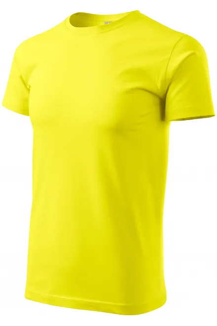 Uniseks majica veće težine, limun žuto