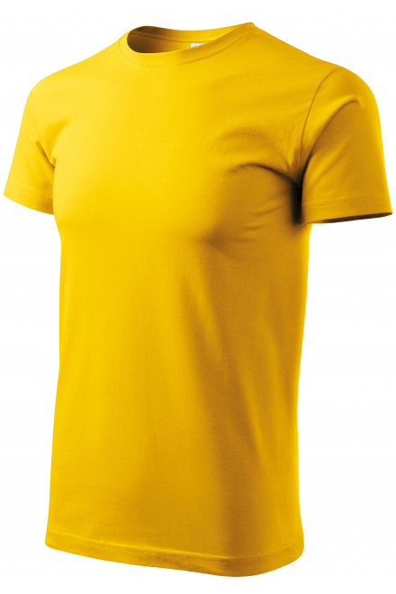 Uniseks majica veće težine, žuta boja, majice s kratkim rukavima