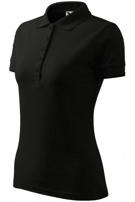 Ženska elegantna polo majica, crno, crne majice