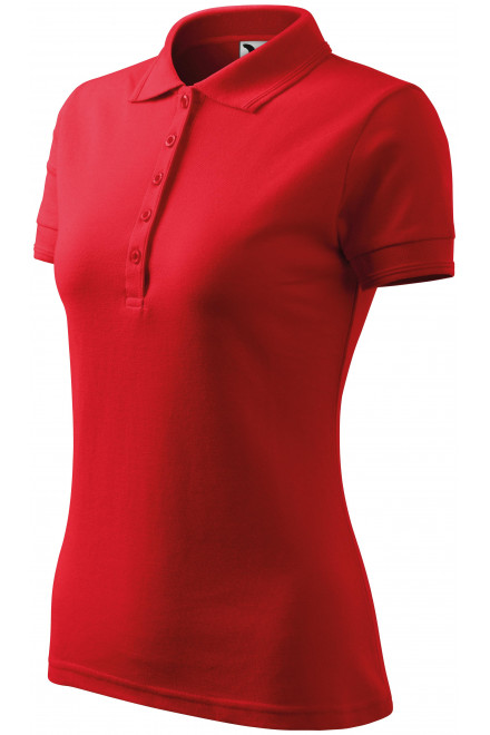 Ženska elegantna polo majica, crvena, ženske majice