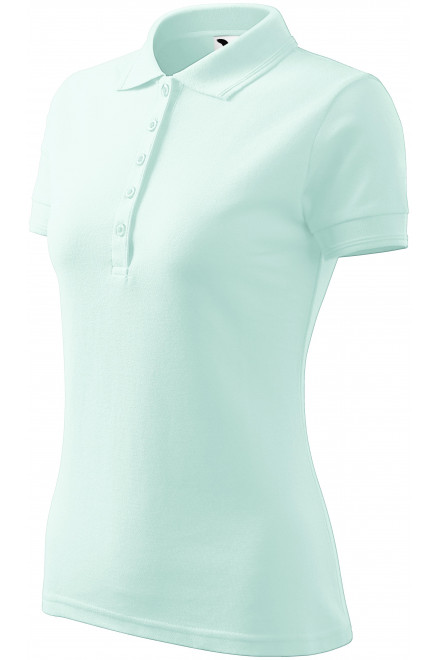 Ženska elegantna polo majica, ledeno zelena, majice s kratkim rukavima