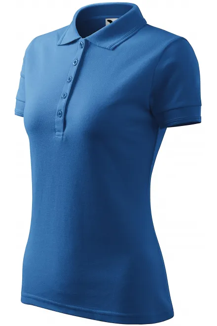 Ženska elegantna polo majica, svijetlo plava