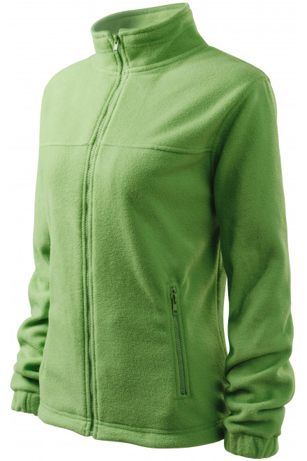 Ženska jakna od flisa, grašak zeleni, ženske sweatshirty