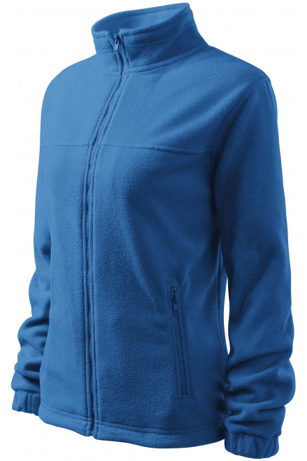 Ženska jakna od flisa, svijetlo plava, ženske sweatshirty