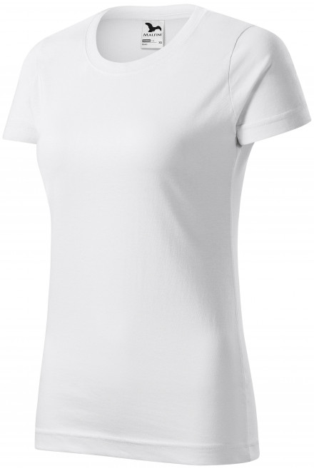 Ženska jednostavna majica, bijela, majice s kratkim rukavima