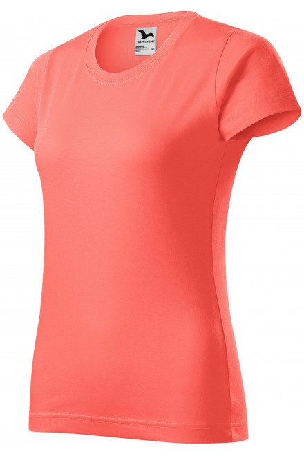 Ženska jednostavna majica, koraljni, majice s kratkim rukavima
