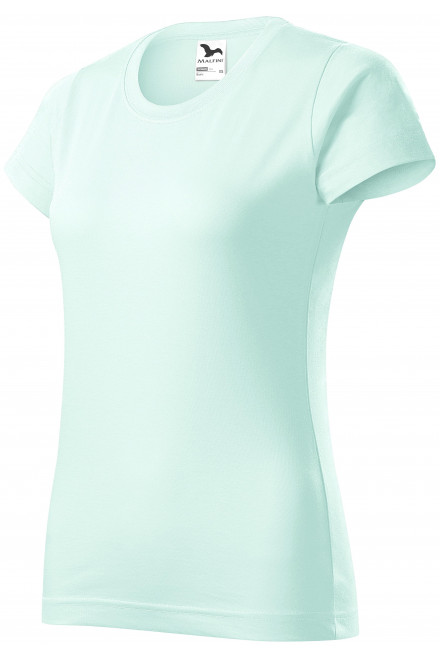Ženska jednostavna majica, ledeno zelena, pamučne majice