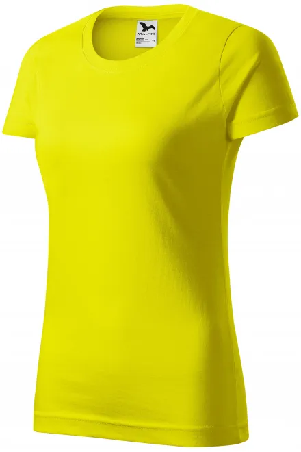 Ženska jednostavna majica, limun žuto