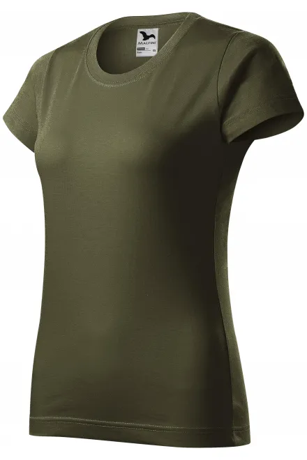 Ženska jednostavna majica, military