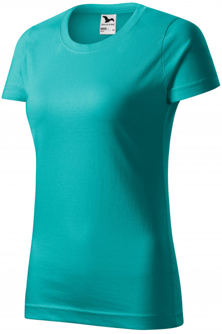 Ženska jednostavna majica, smaragdno zeleno, majice bez tiska