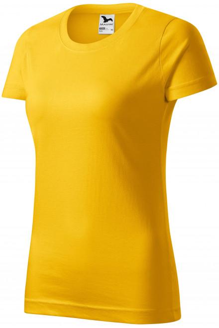 Ženska jednostavna majica, žuta boja, pamučne majice