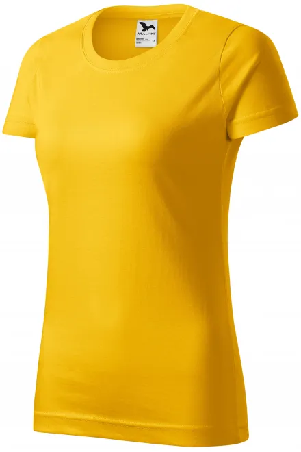 Ženska jednostavna majica, žuta boja