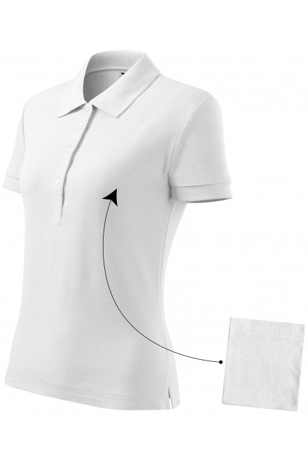 Ženska jednostavna polo majica, bijela, ženske polo majice